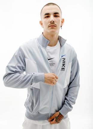 Мужская Куртка Nike M NSW HYBRID PK TRACKTOP Серый L (7dFB1626...