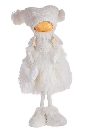 Декоративна лялька Дівчинка, 59см, колір - білий
