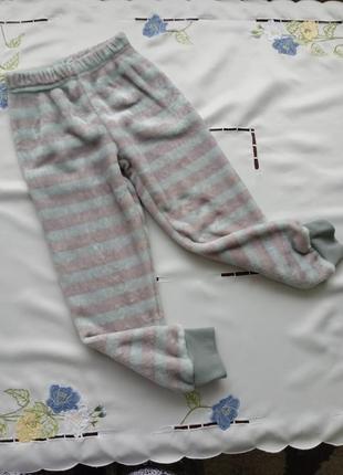 Детские теплые домашние штаны