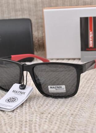 Фирменные мужские солнцезащитные очки matrix polarized mt8465
