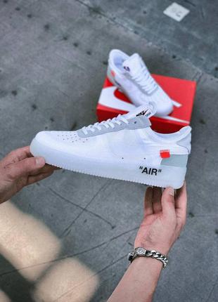 Кроссовки nike air force x off white 1 low white