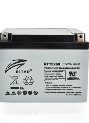 Аккумулятор свинцово-кислотный 26 Ah (Ампер-часов) AGM RITAR R...