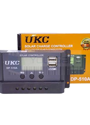 Контроллер заряда для солнечных батарей 10А UKC DP-510A (PWM) ...