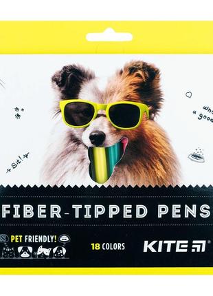 Набор фломастеров "Kite Dogs" (18 шт)
