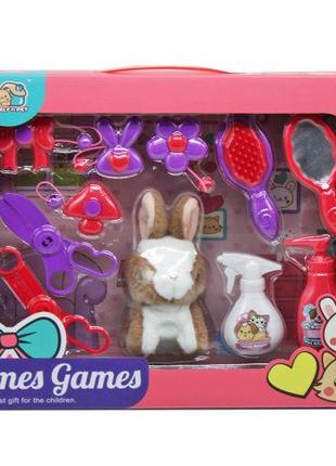 Игровой набор "Грумер" с кроликом (12 элем)