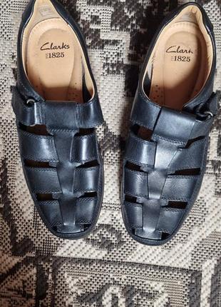 Брендовые фирменные кожаные английские сандалии clarks,оригина...