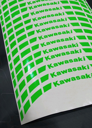 Наклейки на мотоцикл мопед скутер Кавасаки полосы обода Kawasaki