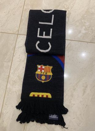 Оригинальный шарф fc barcelona черный