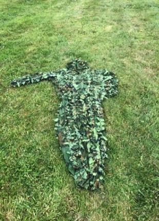 Камуфляжный костюм для охоты, 3d зеленый лист hunting ghillie