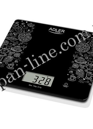 Весы кухонные Adler AD 3171 black до 10 кг