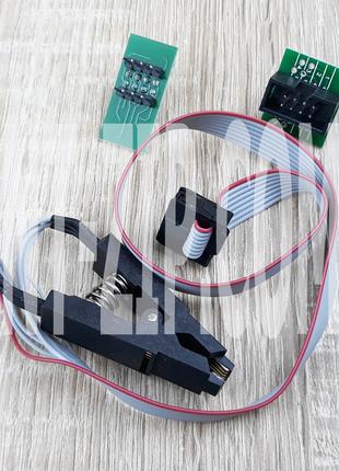 SOIC8 SOP8 Адаптер зажим, клипса прищепка для USB программатор...