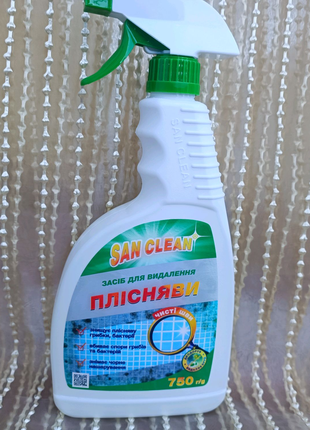 Ароматный спрей для очистки ванны SAN CLEAN с удалением плесени и