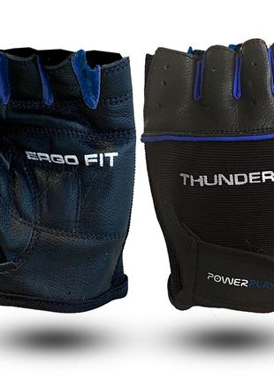 Перчатки для фитнеса и тяжелой атлетики PowerPlay 9058 Thunder...