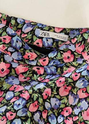 Юбка,юбка мини zara,цветочный принт