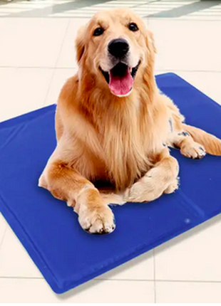 Охлаждающий коврик для собак синий 40 х 30 см