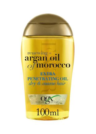 Масло для волос ogx argan oil of morocco глубокое восстановлен...