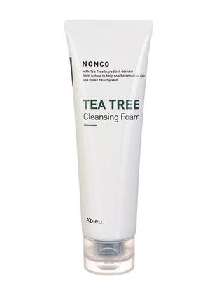 Очищающая пена для лица apieu nonco tea tree cleansing foam (1...