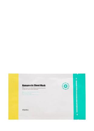 Тканинна маска для обличчя apieu hamamelis sheet mask (21 г) (...