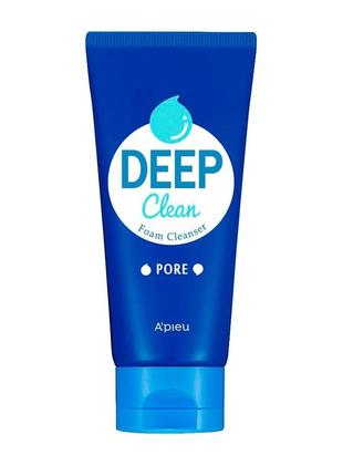 Пенка для умывания a'pieu deep clean foam cleanser pore, 130 м...