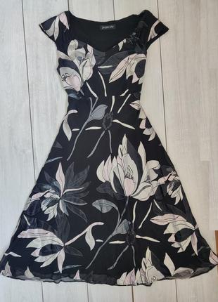 Качественное легкое платье из натурального шелка и вискозы