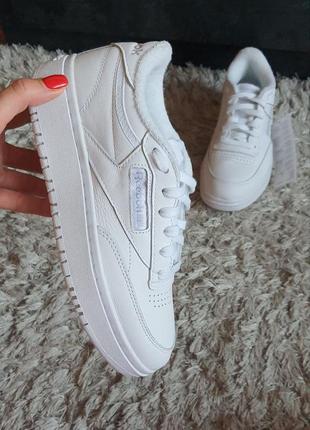 Оригинал. reebok club c double gw0854 нат.кожа р.6,5usa(23,5см).