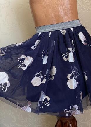 Пышная фатиновая юбка disney в минне маус на 4-5 лет