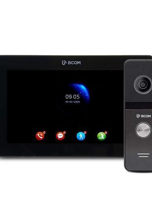 Комплект відеодомофону BCOM BD-770FHD Black Kit: відеодомофон ...