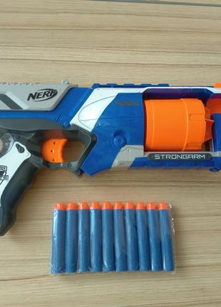 Бластер нерф элит стронгарм, nerf n-strike elite strongarm