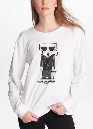 Свитшот белый karl lagerfeld