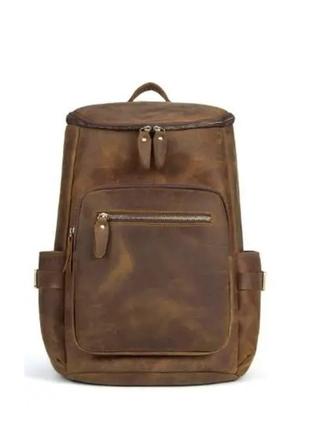 Винтажный рюкзак кожаный коричневый