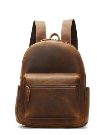 Рюкзак кожаный коричневый