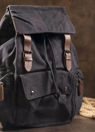 Рюкзак текстильний похідний чорний