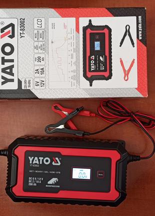 Зарядний пристрій YATO YT-83002 6/12 В, 10 А