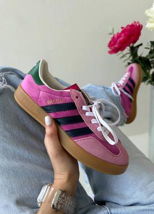 Кроссовки adidas gazelle x gucci pink