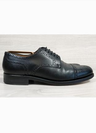 Шкіряні чоловічі туфлі броги gordon & bros, розмір 43