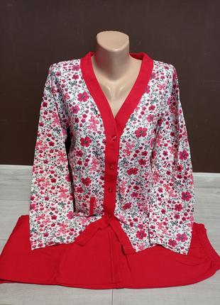 Теплая пижама женская с микроначесом Турция 44-48 размеры регл...