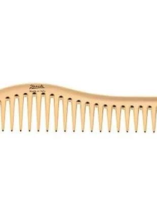 Гребінець для волосся Janeke Gold Wavy Comb Золотий