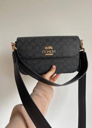 Женская сумка в стиле coach кросс боди через плечо
