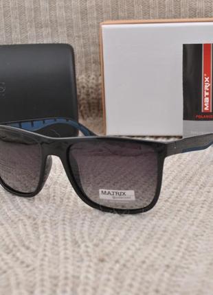 Фирменные мужские солнцезащитные очки matrix polarized mt8571