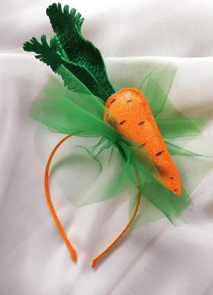 Обруч морковь, ободок морковь, венчик морковь обруч на праздни...