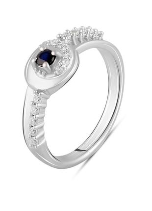Серебряное кольцо OgoSilver с натуральным сапфиром 0.125ct, ве...