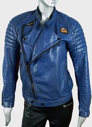 Kershaw leathers вінтажна шкіряна косуха 70-х, синя байкерська...