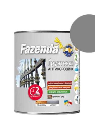 Грунтовка алкідна Сірий 0,9кг ГФ-021 ТМ FAZENDA