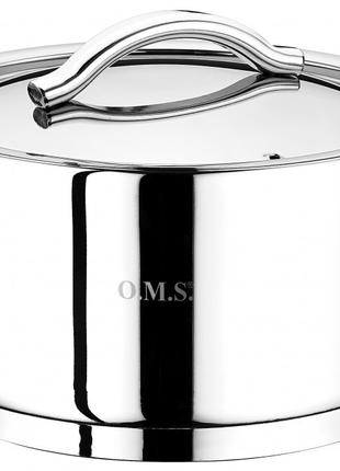 Кастрюля со стеклянной крышкой OMS Cylinder 2037-20 20 см 2.9 л