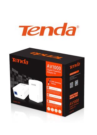 Комплект Powerline-адаптеров TENDA PH3 AV1000 интернет розетка