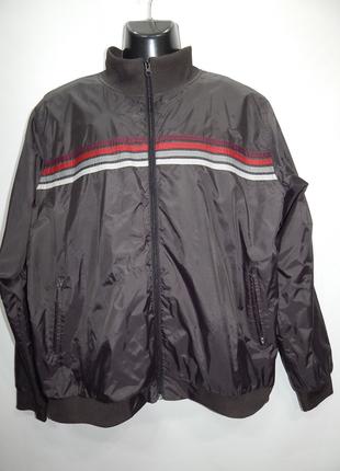 Чоловіча коротка демісезонна куртка-вітровка р.52 002KMD (тіль...