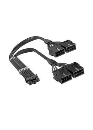 12 + 4pin. to 4 x 8pin. GPU to power extension cable .