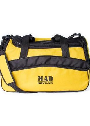 Яркая спортивная сумка каркасной формы TWIST желтая от MAD | b...