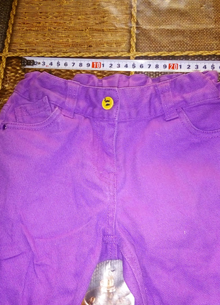 Детские фмолетовые джинсы для девочки недорого
