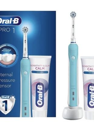 Электрическая зубная щетка Oral-B Pro 1 650 с датчиком давлени...